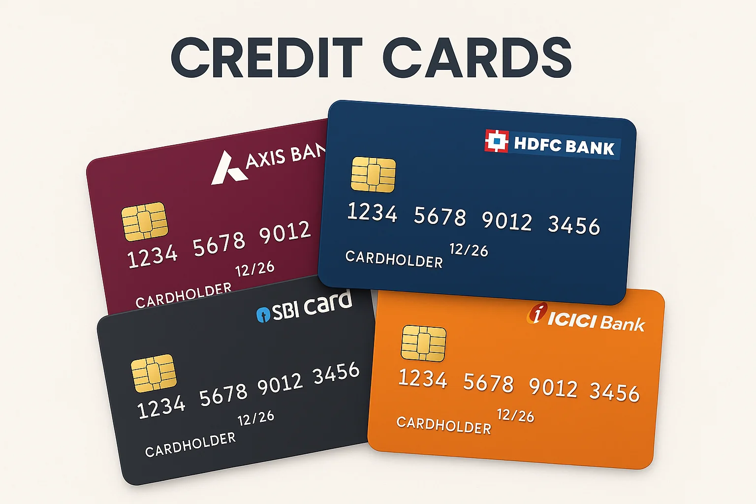 Credit cards illustration
